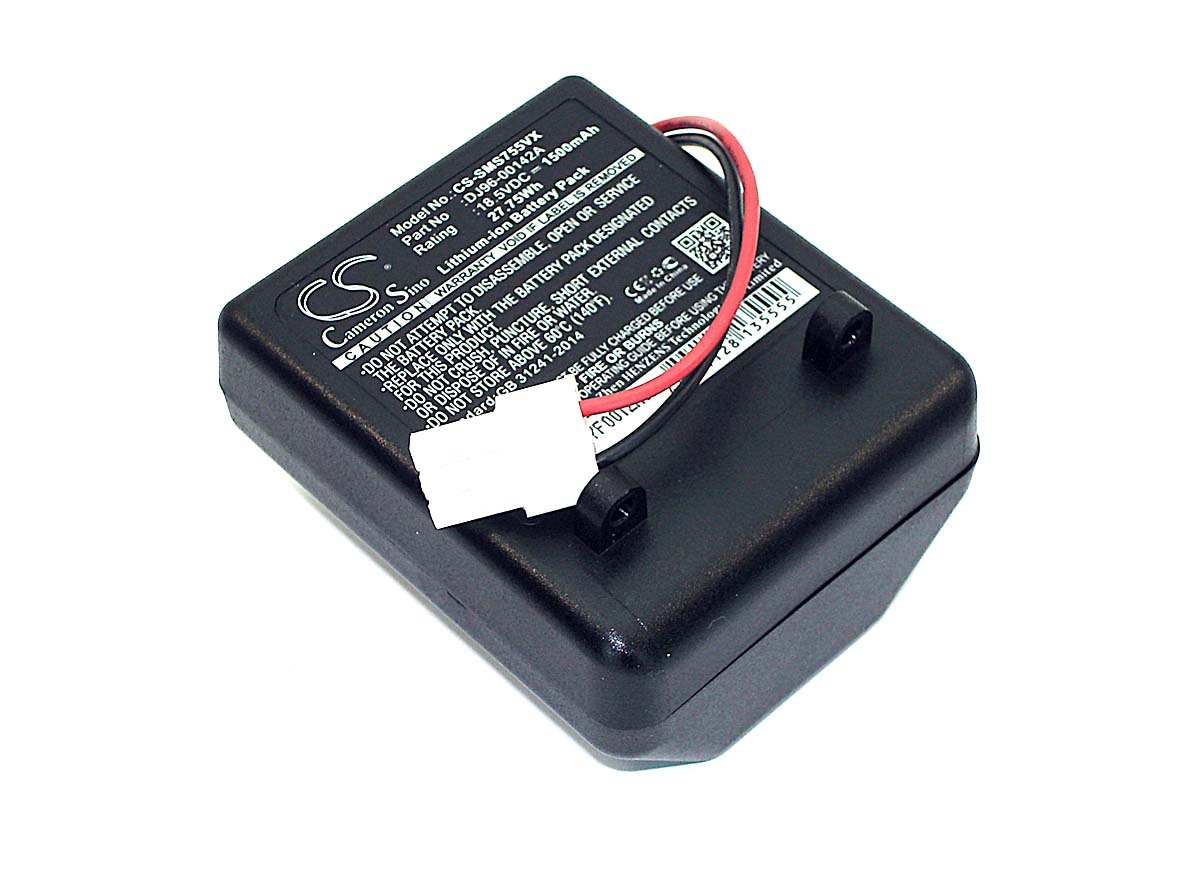Аккумулятор для Samsung SS7550, SS7550m, SS7555, SSR200 (CS-SMS755VX) 18,5V 1500mAh Li-ion
Аккумулятор для Samsung SS7550, SS7550m, SS7555, SSR200 (CS-SMS755VX) 18,5V 1500mAh Li-ion