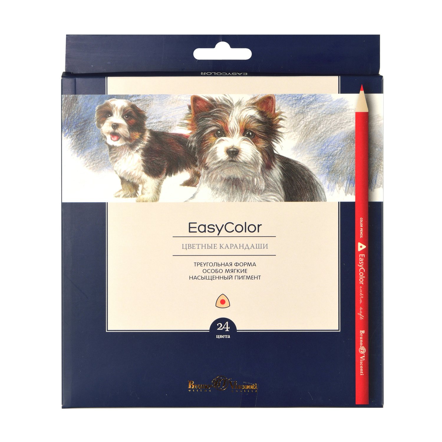Карандаши цветные Bruno Visconti Easycolor 24шт, Разноцветные, 1138613
Карандаши цветные Bruno Visconti Easycolor 24шт, Разноцветные, 1138613