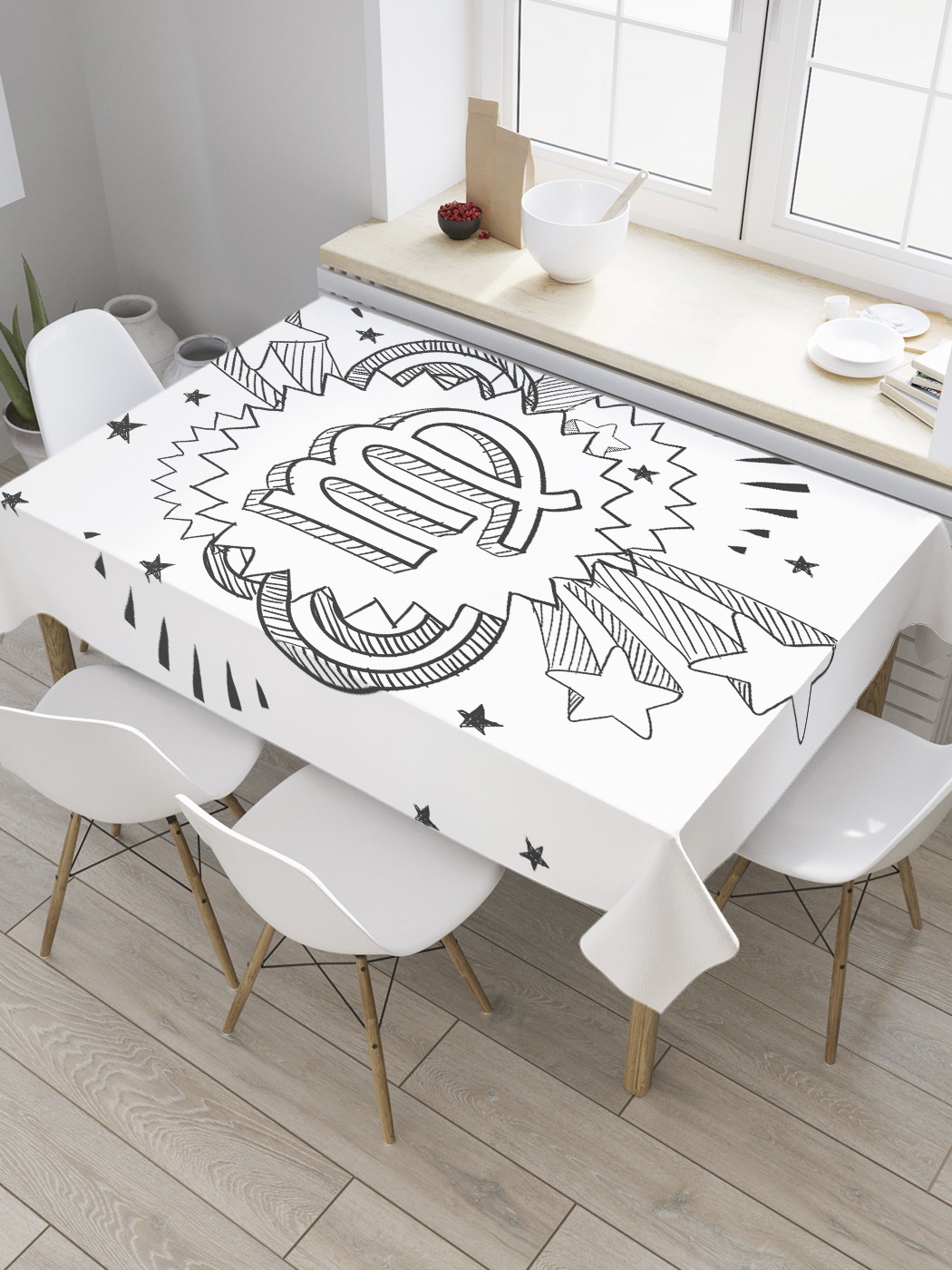 Скатерть прямоугольная JoyArty "Знак Дева со звездами" из оксфорда, 180x145 см, Белый, Знак Дева со звездами
Скатерть прямоугольная JoyArty "Знак Дева со звездами" из оксфорда, 180x145 см, Белый, Знак Дева со звездами