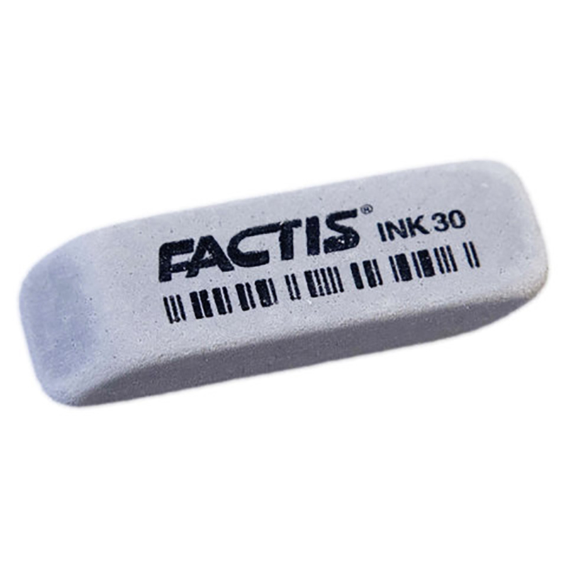 Ластик FACTIS INK 30 (Испания), 58х20х10 мм абразивный, для чернил скошенные края CCFINK30, eraser-s-60
Ластик FACTIS INK 30 (Испания), 58х20х10 мм абразивный, для чернил скошенные края CCFINK30, eraser-s-60