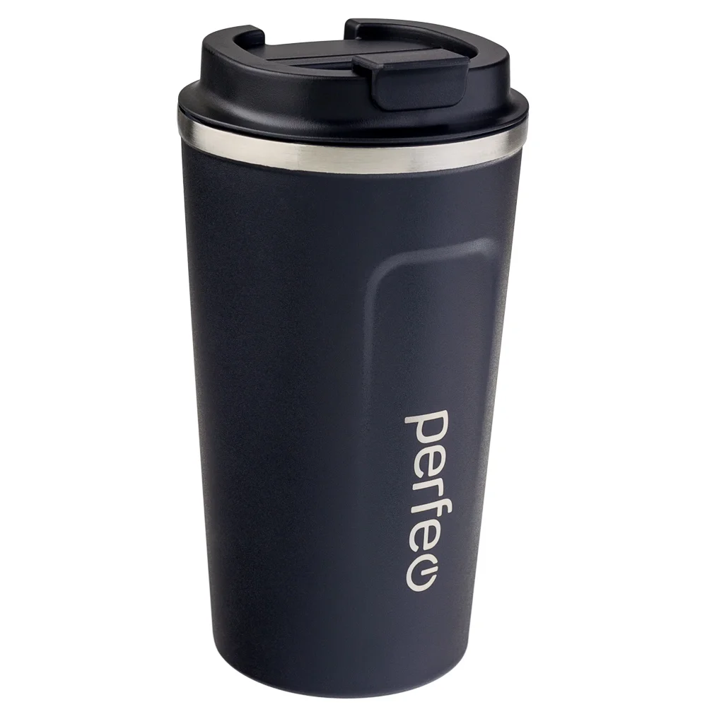 фото Perfeo термокружка для напитков с крышкой-поилкой, объем 0,5 л., черный (pf_c3730)