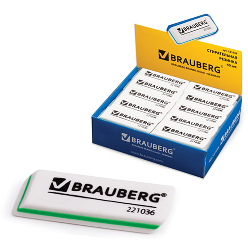 Ластик BRAUBERG Partner, 57х18х8 мм, белый, прямоугольный, скошенные края, 221036, eraser-s-16
Ластик BRAUBERG Partner, 57х18х8 мм, белый, прямоугольный, скошенные края, 221036, eraser-s-16