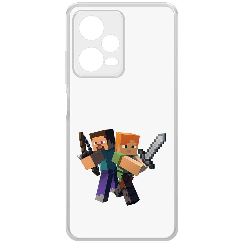 Чехол-накладка Krutoff Clear Case Minecraft-Стив и Алекс для Xiaomi Redmi Note 12 Pro 5G, Прозрачный
Чехол-накладка Krutoff Clear Case Minecraft-Стив и Алекс для Xiaomi Redmi Note 12 Pro 5G, Прозрачный
