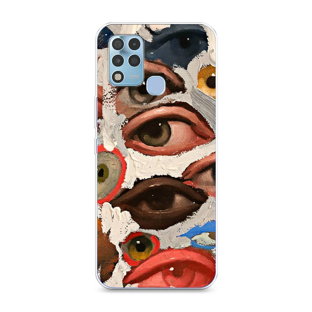 фото Чехол awog "глаза масляная живопись" для infinix hot 11 g37