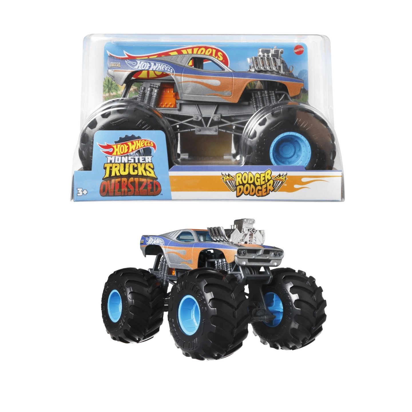 Машинка металлическая Hot Wheels HDK89 Monster Trucks 1:24 Rodger Dodger, Серый;оранжевый, HW-metall-all
Машинка металлическая Hot Wheels HDK89 Monster Trucks 1:24 Rodger Dodger, Серый;оранжевый, HW-metall-all