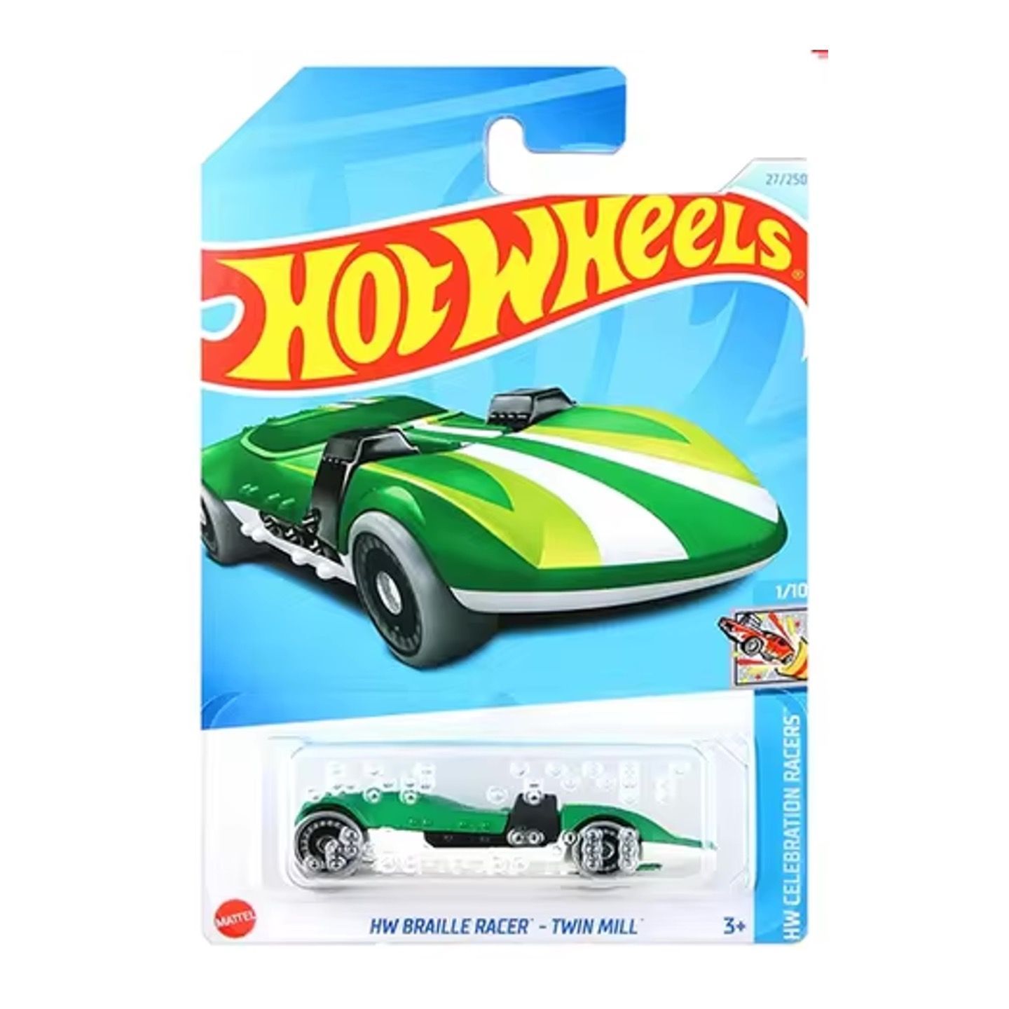 Машинка металлическая Hot Wheels HTC99 коллекционная модель HW Braille Racer-Twin Mill, Зеленый;черный, HW-metall-all
Машинка металлическая Hot Wheels HTC99 коллекционная модель HW Braille Racer-Twin Mill, Зеленый;черный, HW-metall-all