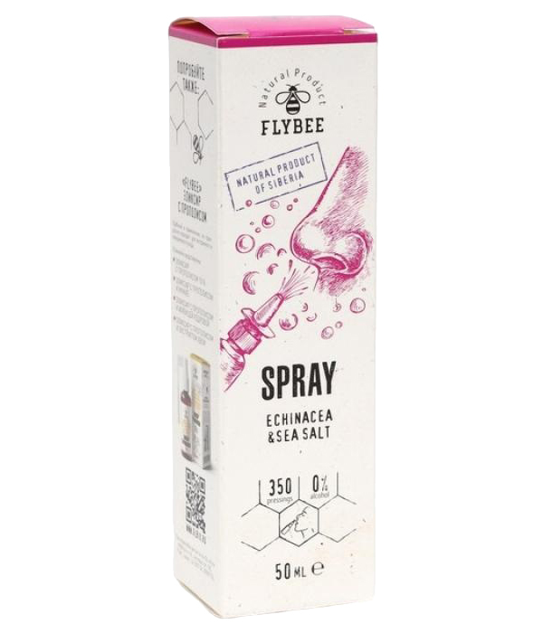 Спрей для очищения и увлажнение носа, Флайби,эхинацея, 50 мл 
Спрей для очищения и увлажнение носа, Флайби,эхинацея, 50 мл