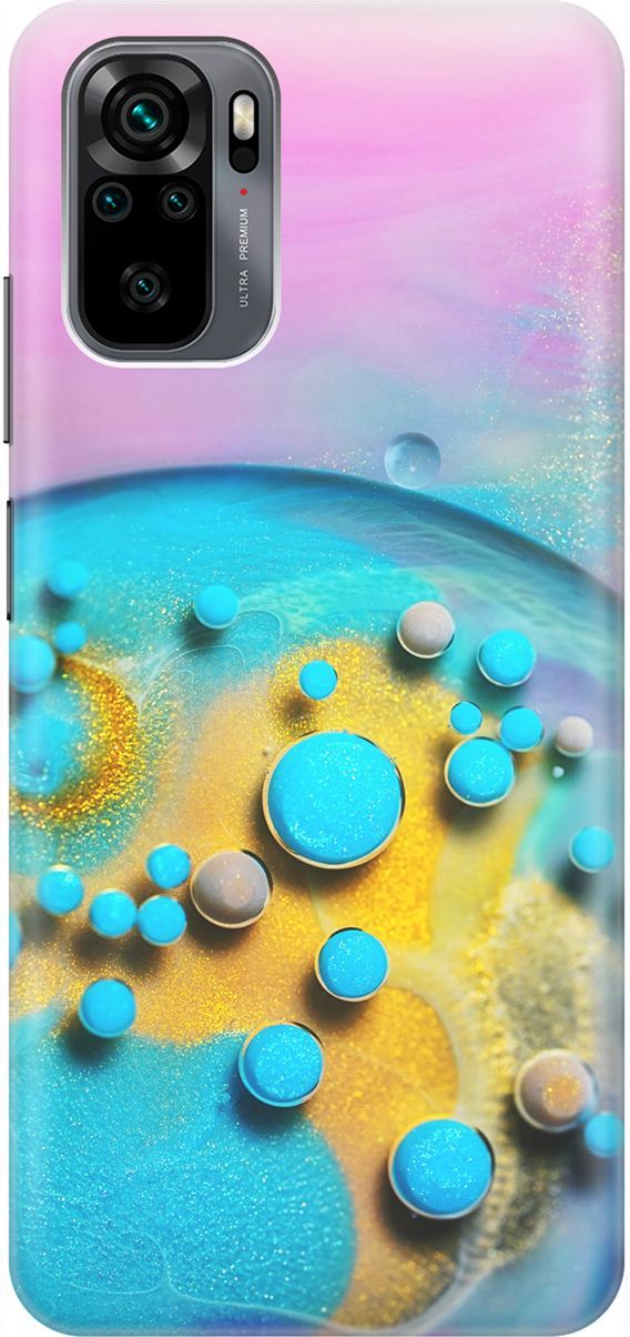 Чехол на Xiaomi Redmi Note 10 "Цветные капли", Голубой;оранжевый, 1617 
Чехол на Xiaomi Redmi Note 10 "Цветные капли", Голубой;оранжевый, 1617