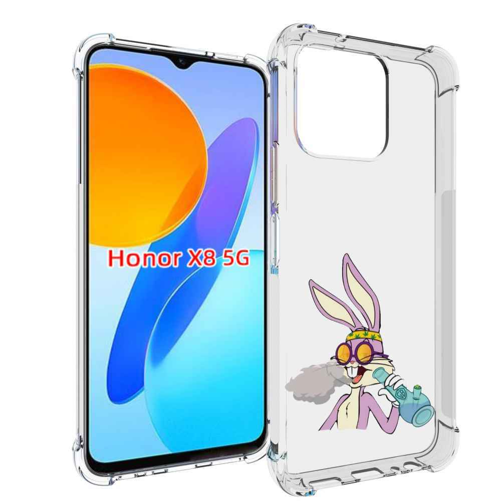 Чехол MyPads бакс-банни-любитель-подымить для Honor X8 5G, Прозрачный, Tocco 
Чехол MyPads бакс-банни-любитель-подымить для Honor X8 5G, Прозрачный, Tocco