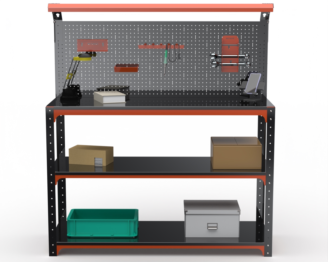 Стол-верстак Metalex 204853 KIT 950х1300х400 2-е полки, панель, освещение, оранжево-черный
Стол-верстак Metalex 204853 KIT 950х1300х400 2-е полки, панель, освещение, оранжево-черный