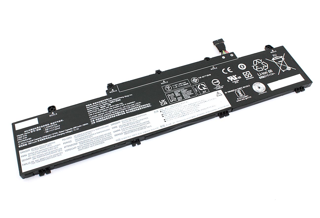 Аккумуляторная батарея для ноутбука Lenovo ThinkPad E14 gen 2/3 (L20M3PD4) 11.52V 57Wh, L20M3PD4
Аккумуляторная батарея для ноутбука Lenovo ThinkPad E14 gen 2/3 (L20M3PD4) 11.52V 57Wh, L20M3PD4