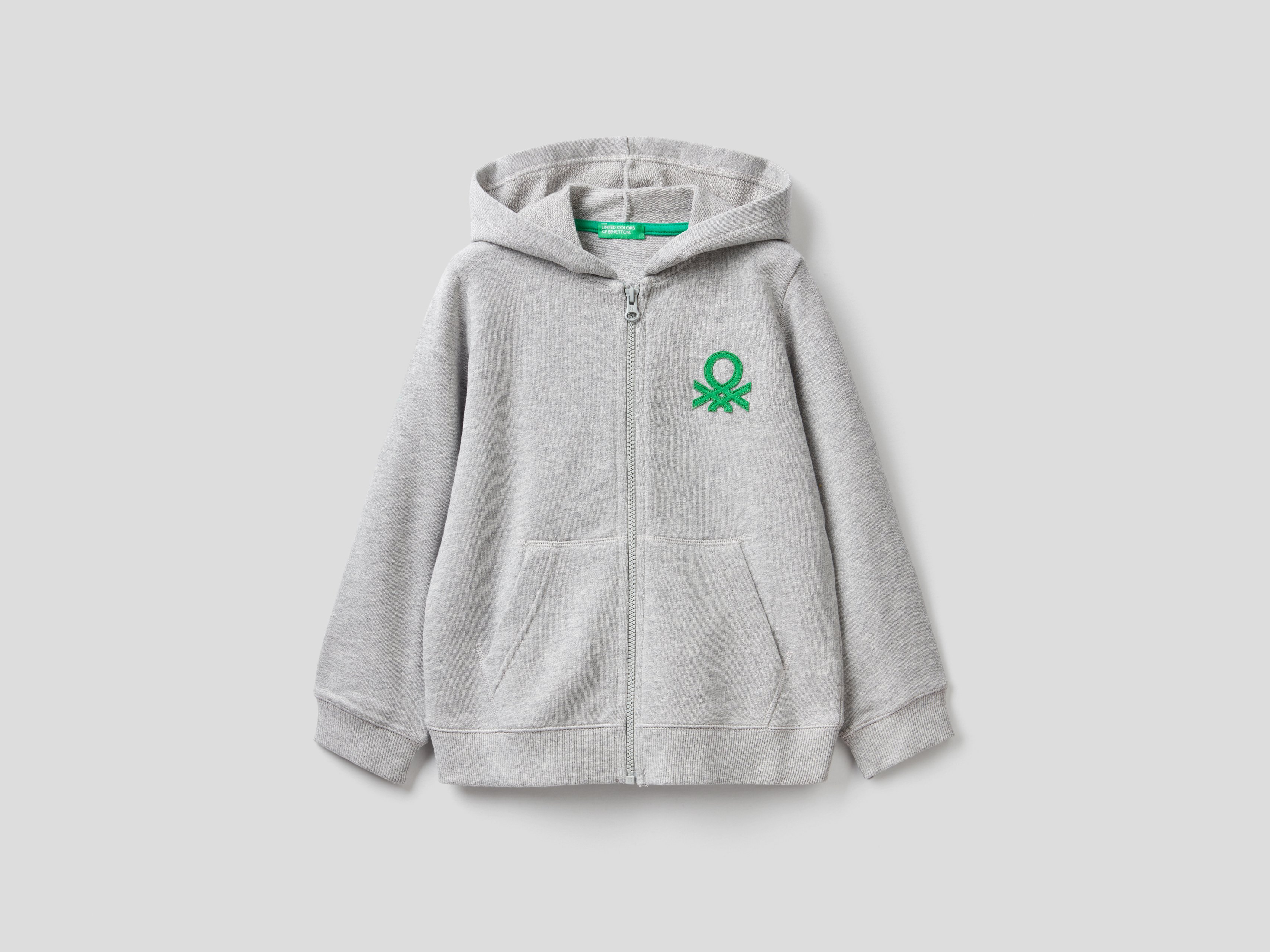 фото Толстовка для мальчиков benetton цв. серый р.116 united colors of benetton