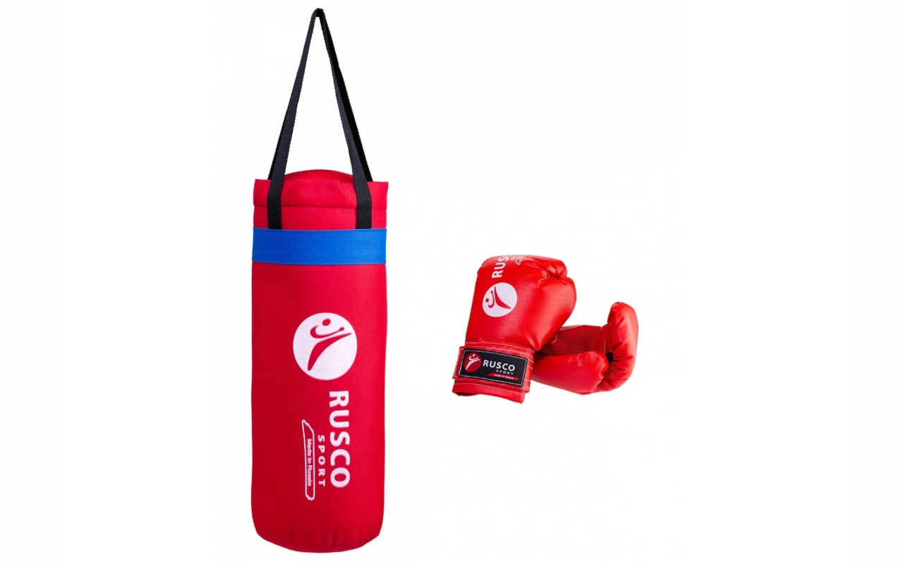 фото Набор бокс. начинающ. rusco sport 6oz (красный)