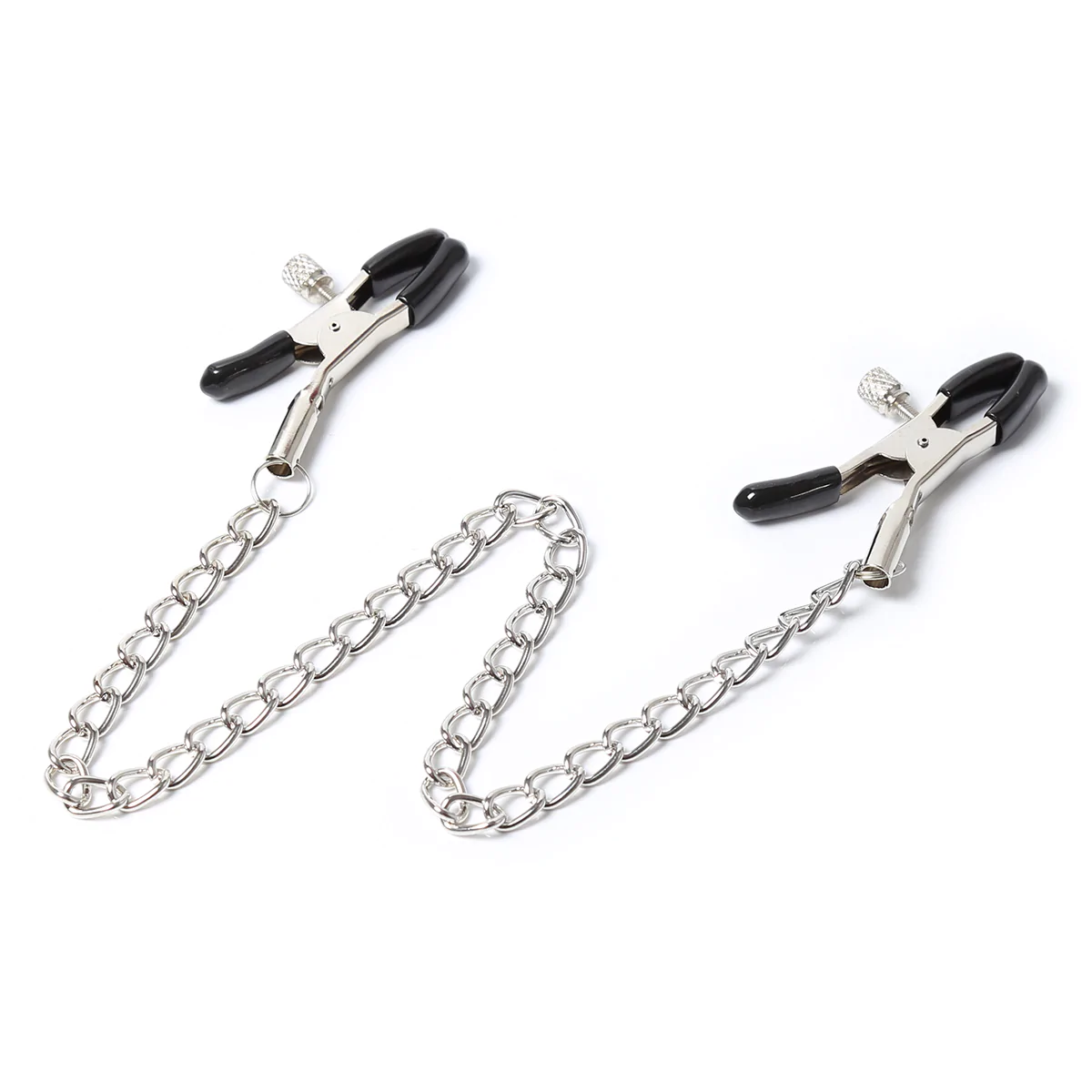 фото Зажимы для сосков kissexpo с цепочкой серебро