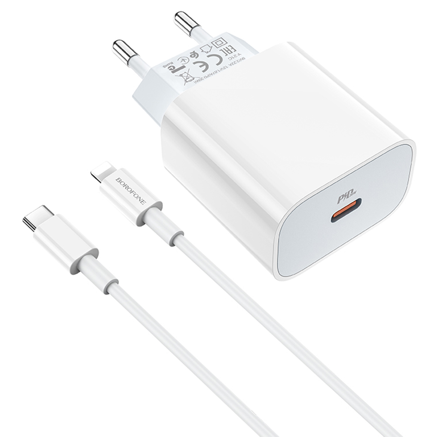 Сетевое зарядное устройство Borofone BA38A Speedy + кабель Type-C, 3 А, 1 м, белый, BA38A Speedy
Сетевое зарядное устройство Borofone BA38A Speedy + кабель Type-C, 3 А, 1 м, белый, BA38A Speedy
