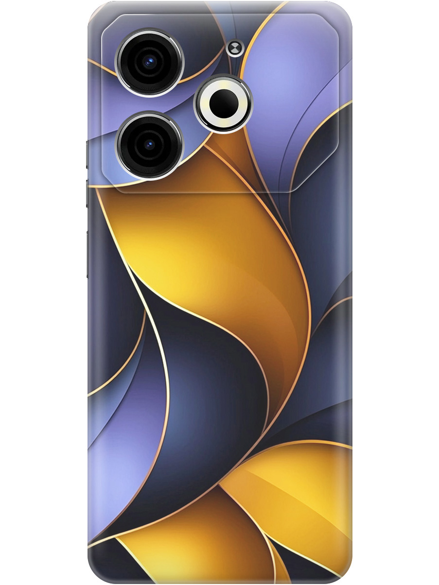 Силиконовый чехол на Tecno Pova 6 Neo с принтом "Желто-сиреневые изгибы", Прозрачный;желтый;фиолетовый, 782634831
Силиконовый чехол на Tecno Pova 6 Neo с принтом "Желто-сиреневые изгибы", Прозрачный;желтый;фиолетовый, 782634831