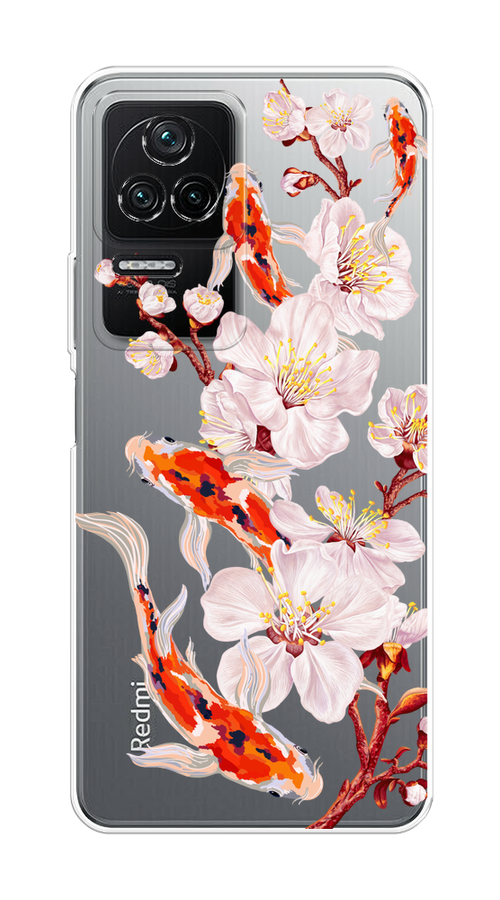 Чехол на Poco F4/Redmi K40S "Карпы и сакура", Оранжевый;розовый;бежевый;прозрачный, 314650-1
Чехол на Poco F4/Redmi K40S "Карпы и сакура", Оранжевый;розовый;бежевый;прозрачный, 314650-1