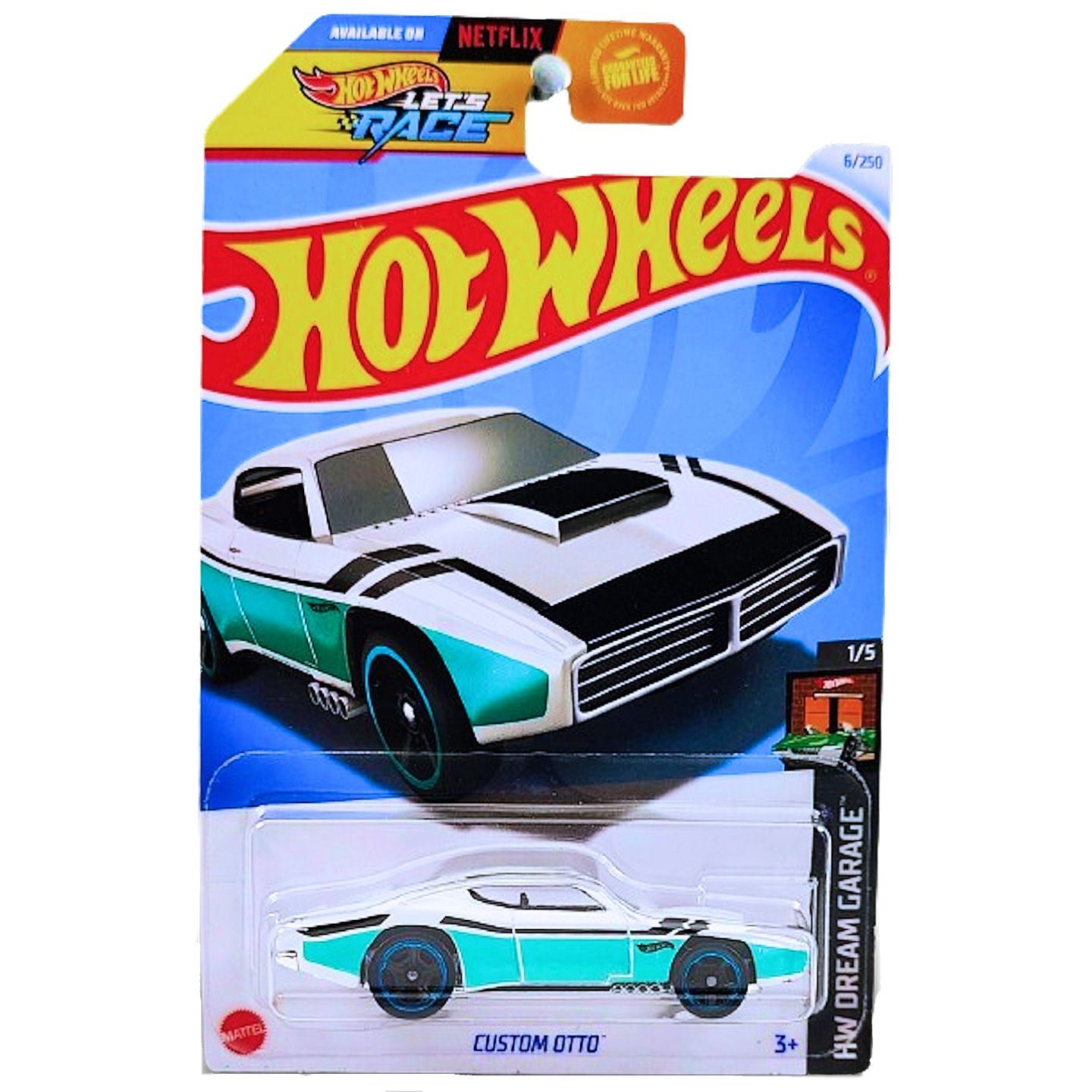 Машинка металлическая Hot Wheels HTC85 коллекционная модель Custom Otto, Белый;бирюзовый, HW-metall-all
Машинка металлическая Hot Wheels HTC85 коллекционная модель Custom Otto, Белый;бирюзовый, HW-metall-all