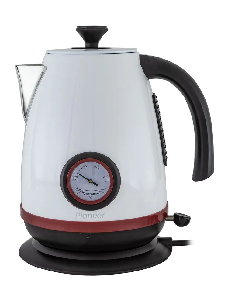 фото Чайник электрический pioneer ke570m 1.7 л white