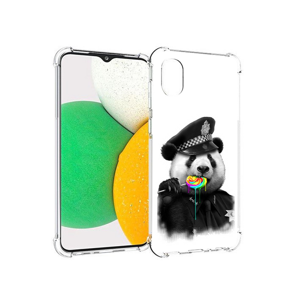 Чехол MyPads Tocco для Samsung Galaxy A03 Core Панда полиция (PT224480.538.130), Прозрачный, Tocco 
Чехол MyPads Tocco для Samsung Galaxy A03 Core Панда полиция (PT224480.538.130), Прозрачный, Tocco