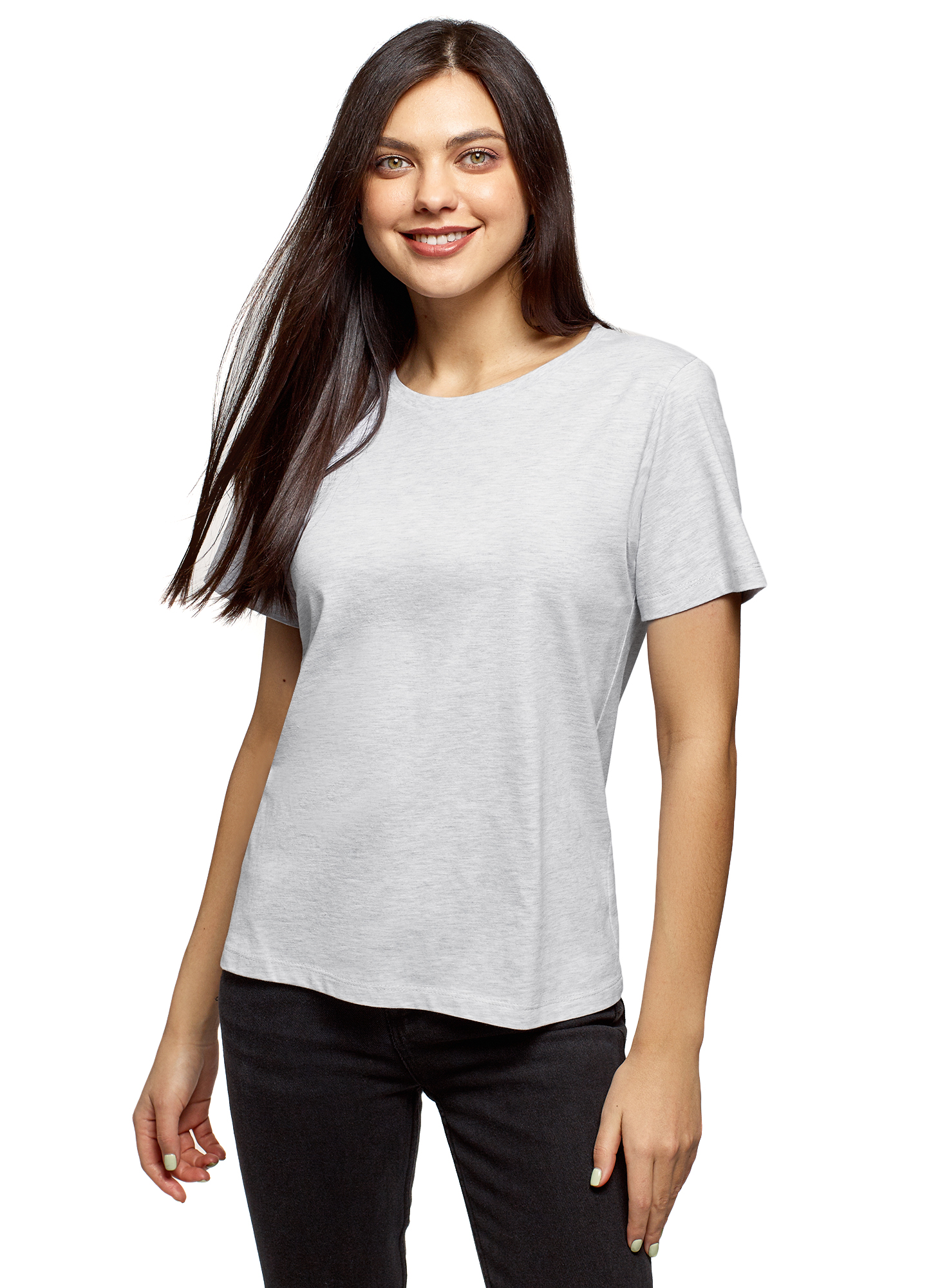 фото Футболка женская oodji 14701117 серая s