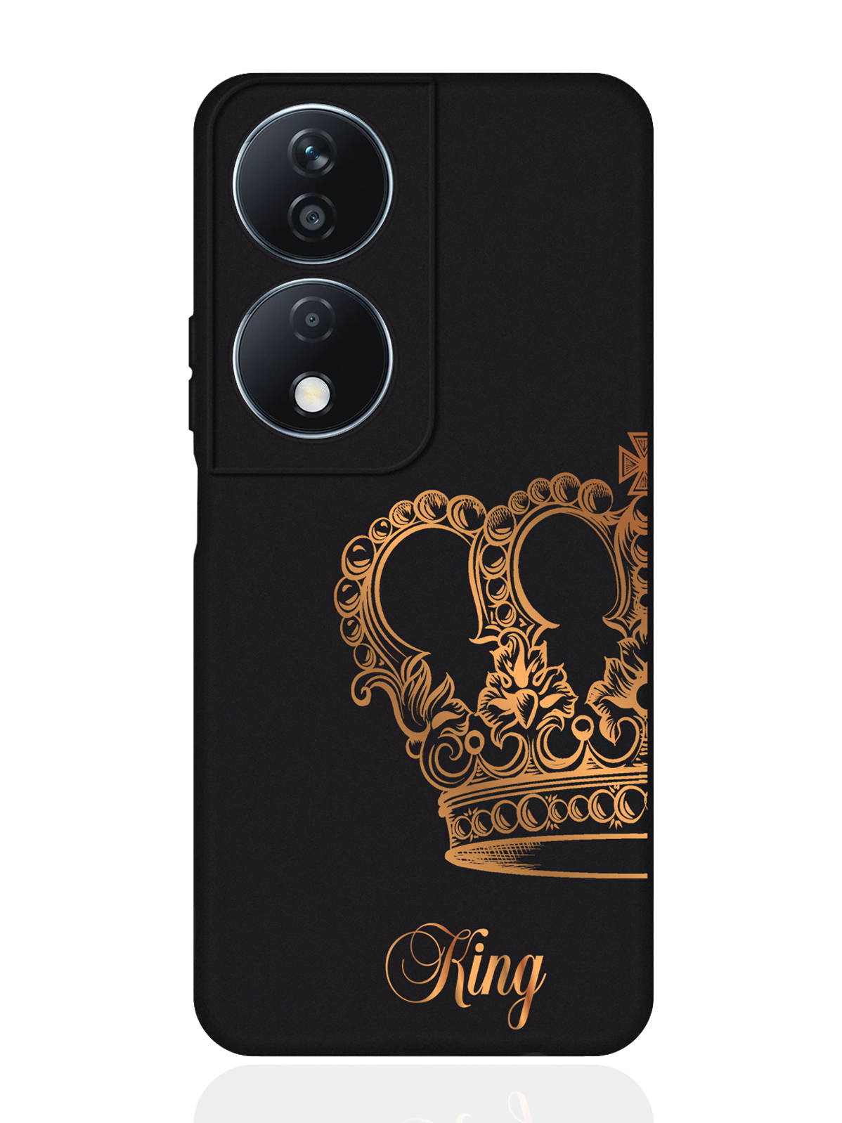 Чехол для смартфона Honor X7b черный силиконовый Парный чехол корона King, Черный;золотистый
Чехол для смартфона Honor X7b черный силиконовый Парный чехол корона King, Черный;золотистый