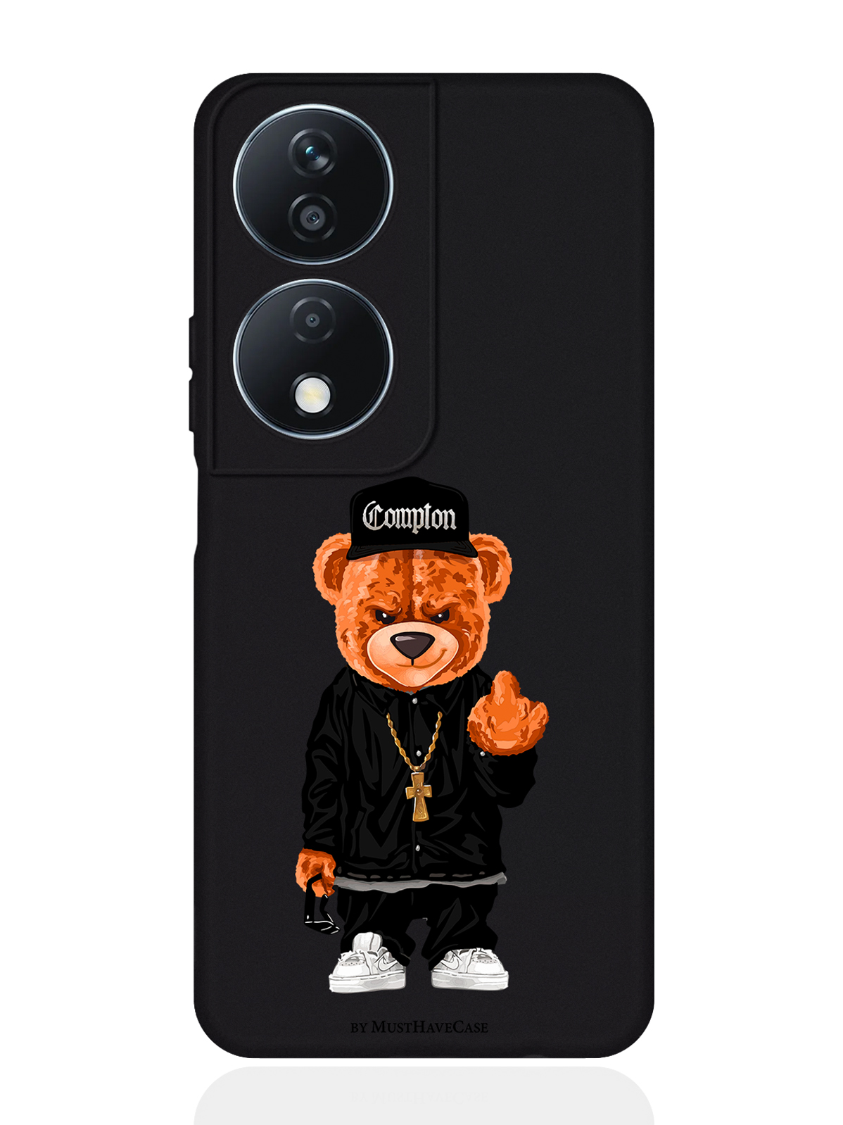 Чехол для смартфона Honor X7b черный силиконовый Мишка Compton, Коричневый;черный;белый, Honor
Чехол для смартфона Honor X7b черный силиконовый Мишка Compton, Коричневый;черный;белый, Honor