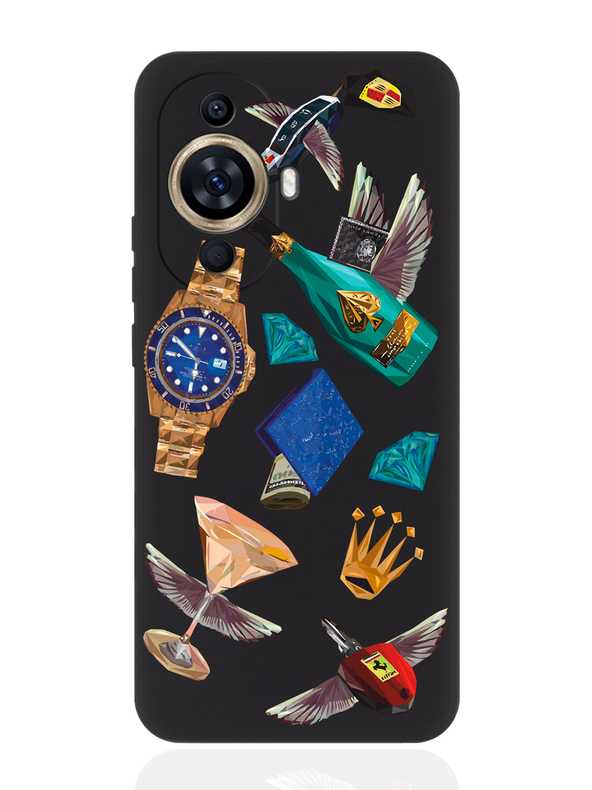 Чехол для смартфона Huawei Nova 11 черный силиконовый Luxury lifestyle, Разноцветный, Huawei
Чехол для смартфона Huawei Nova 11 черный силиконовый Luxury lifestyle, Разноцветный, Huawei