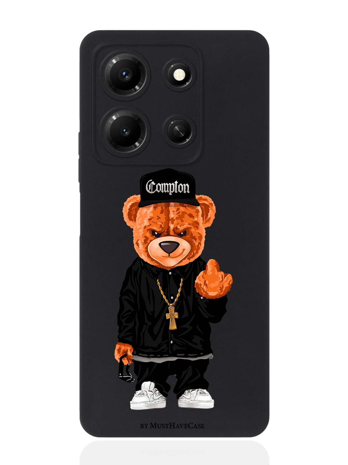 Чехол для смартфона Infinix Note 30i черный силиконовый Мишка Compton, Коричневый;черный;белый, Infinix
Чехол для смартфона Infinix Note 30i черный силиконовый Мишка Compton, Коричневый;черный;белый, Infinix