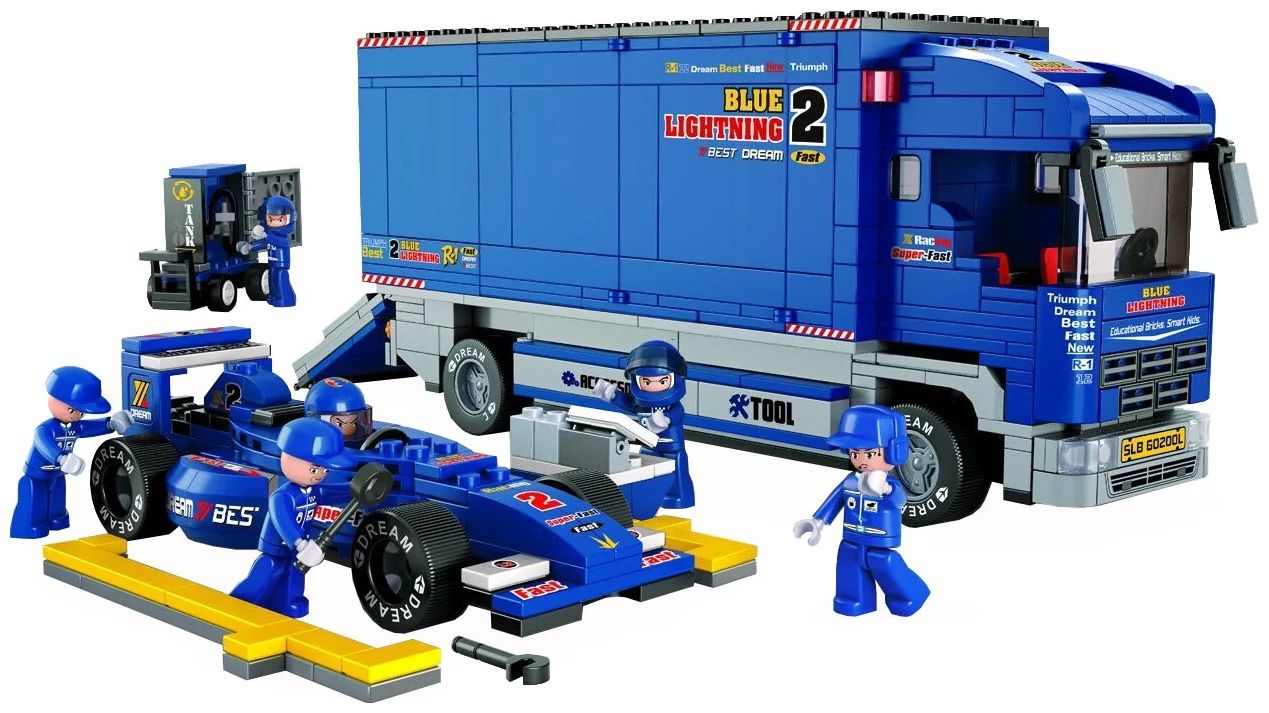 Конструктор Sluban блочный "Автогонки. Станция техобслуживания" 
Конструктор Sluban блочный "Автогонки. Станция техобслуживания"