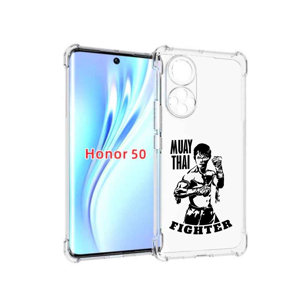 Чехол бампер MyPads Единоборства муайтай для Honor 50., Прозрачный, Tocco 
Чехол бампер MyPads Единоборства муайтай для Honor 50., Прозрачный, Tocco