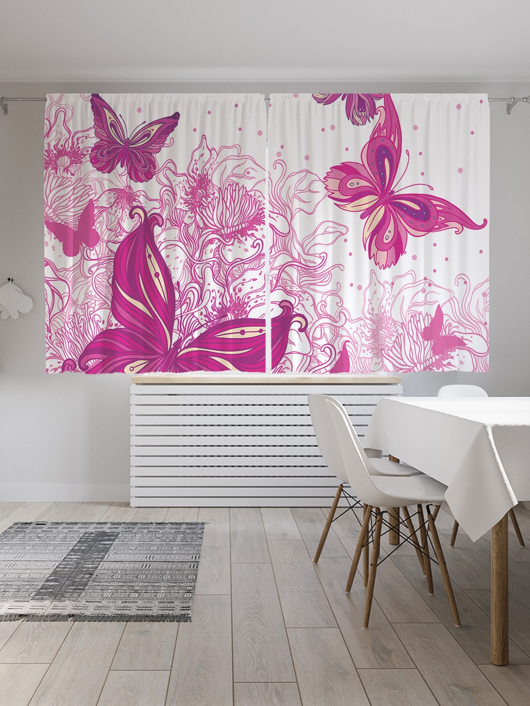 фото Шторы joyarty с фотопечатью "мягкая нежность" из сатена, 290х180 см