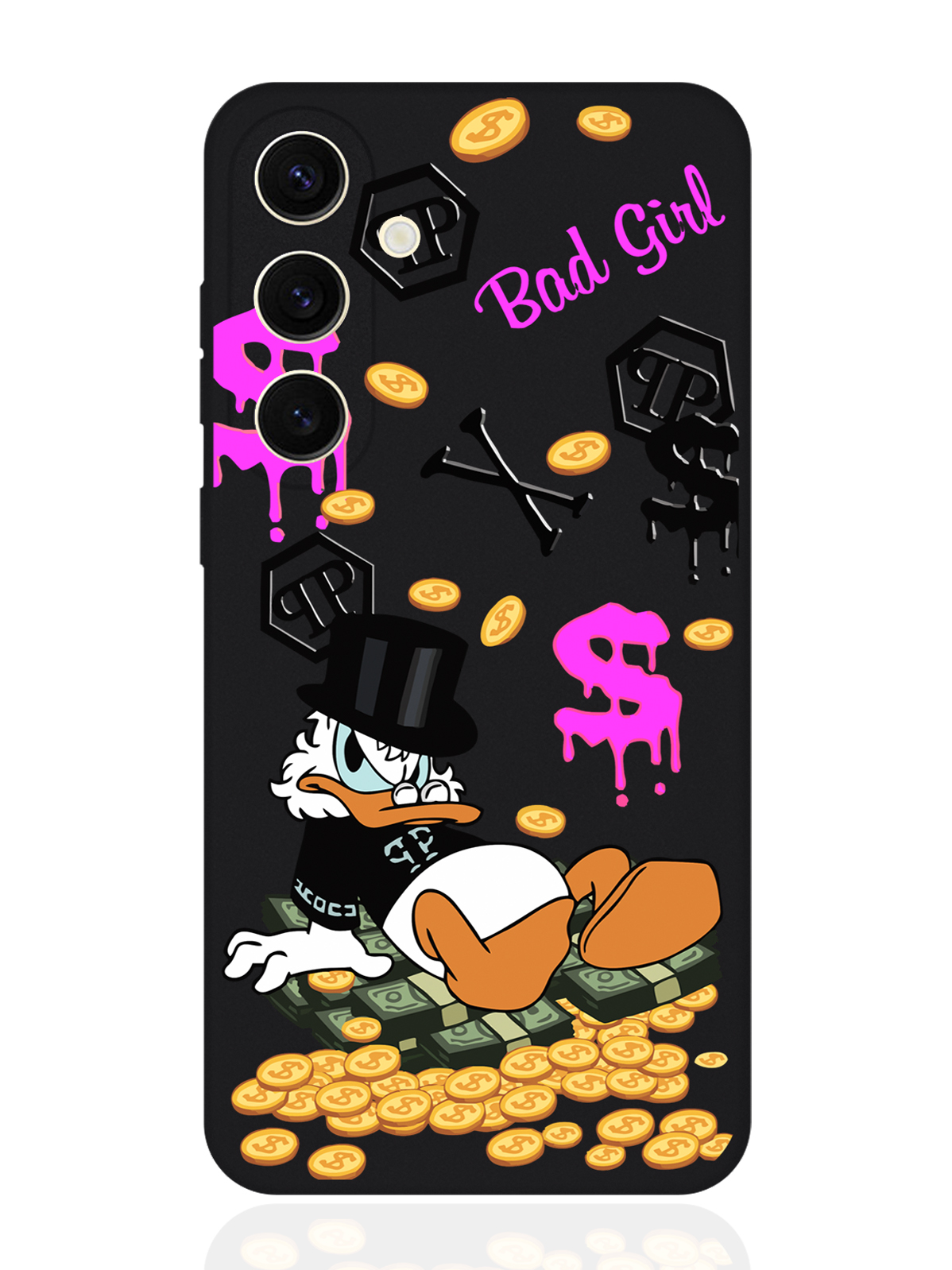 Чехол для смартфона Samsung S24 черный силиконовый Богатая Утка Bad Girl, Черный;зеленый;серый, Samsung
Чехол для смартфона Samsung S24 черный силиконовый Богатая Утка Bad Girl, Черный;зеленый;серый, Samsung
