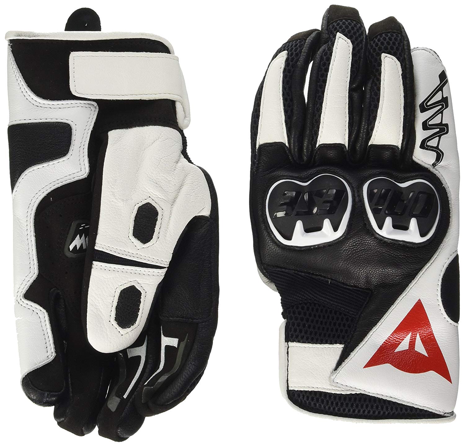 фото Dainese перчатки комбинированные dainese mig c2 unisex black/white/black xxl