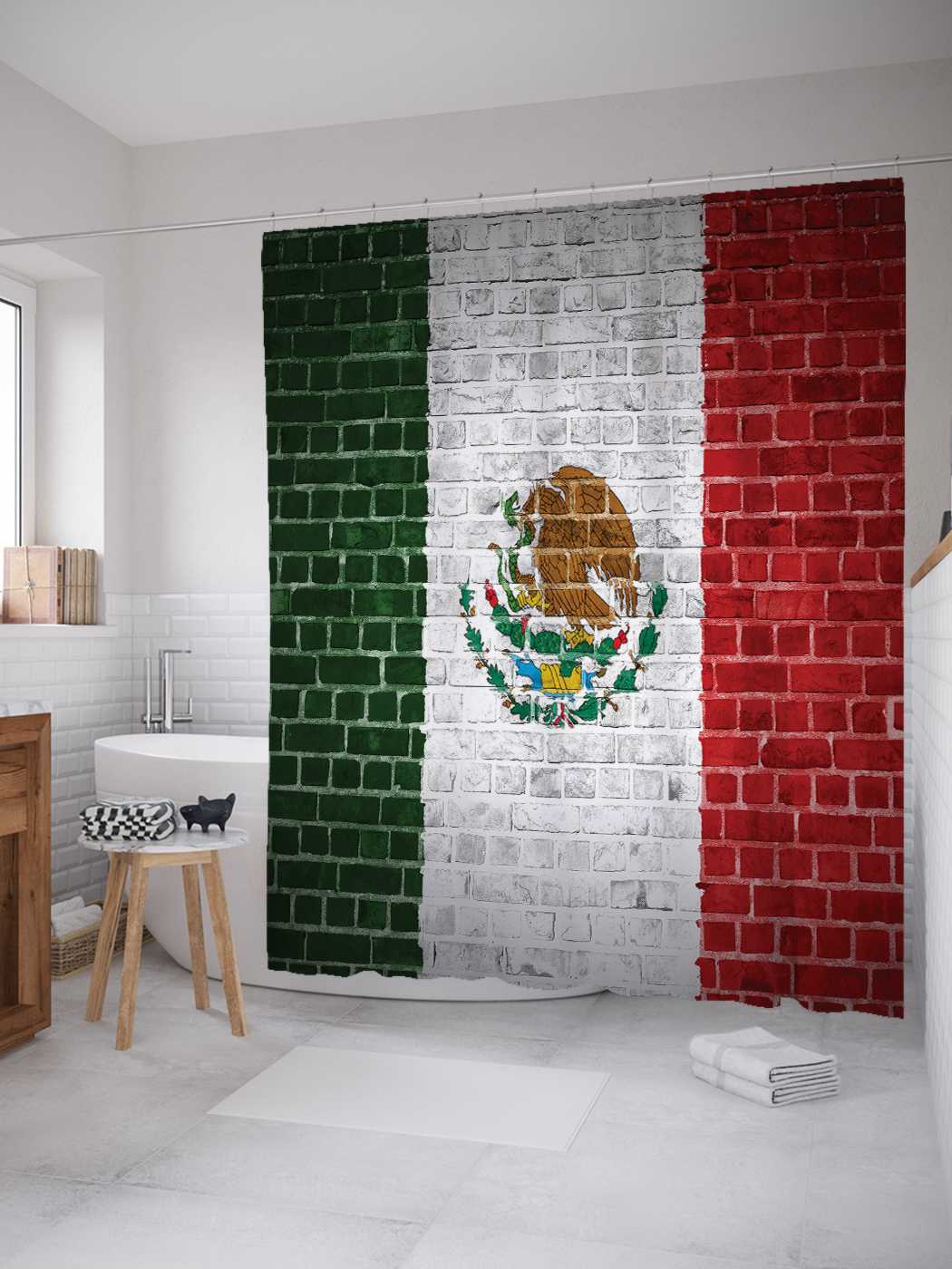 Штора для ванной JoyArty "Флаг и герб Мексики" из сатена, 180х200 см с крючками, Розовый
Штора для ванной JoyArty "Флаг и герб Мексики" из сатена, 180х200 см с крючками, Розовый