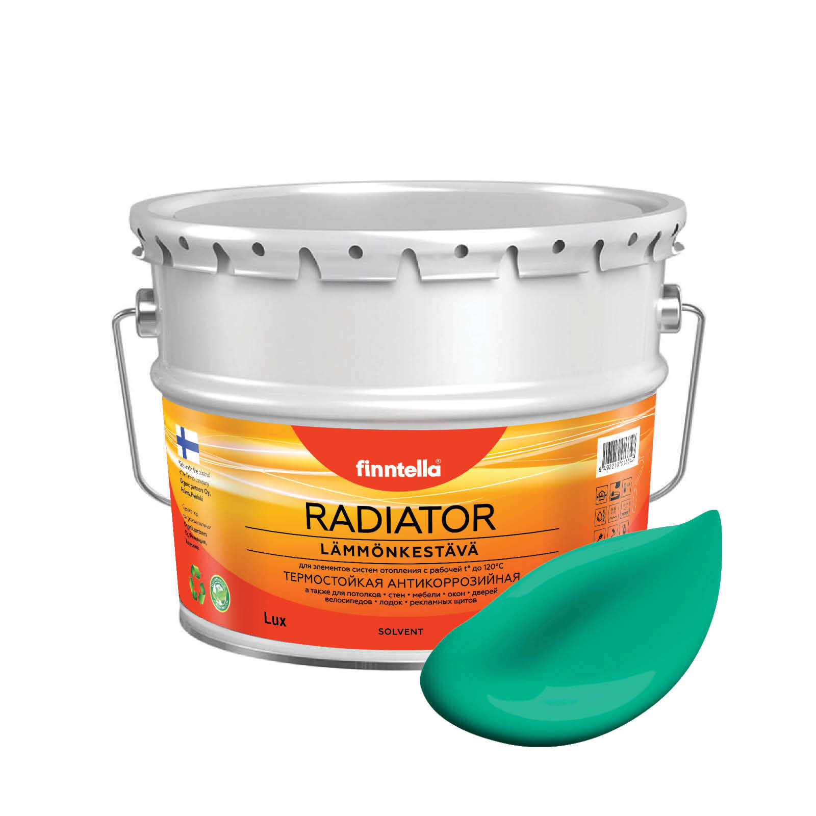 Краска RADIATOR, SMARAGDI изумрудный, 9л, Зеленый, RADIATOR специализированная для батарей и радиаторов
Краска RADIATOR, SMARAGDI изумрудный, 9л, Зеленый, RADIATOR специализированная для батарей и радиаторов