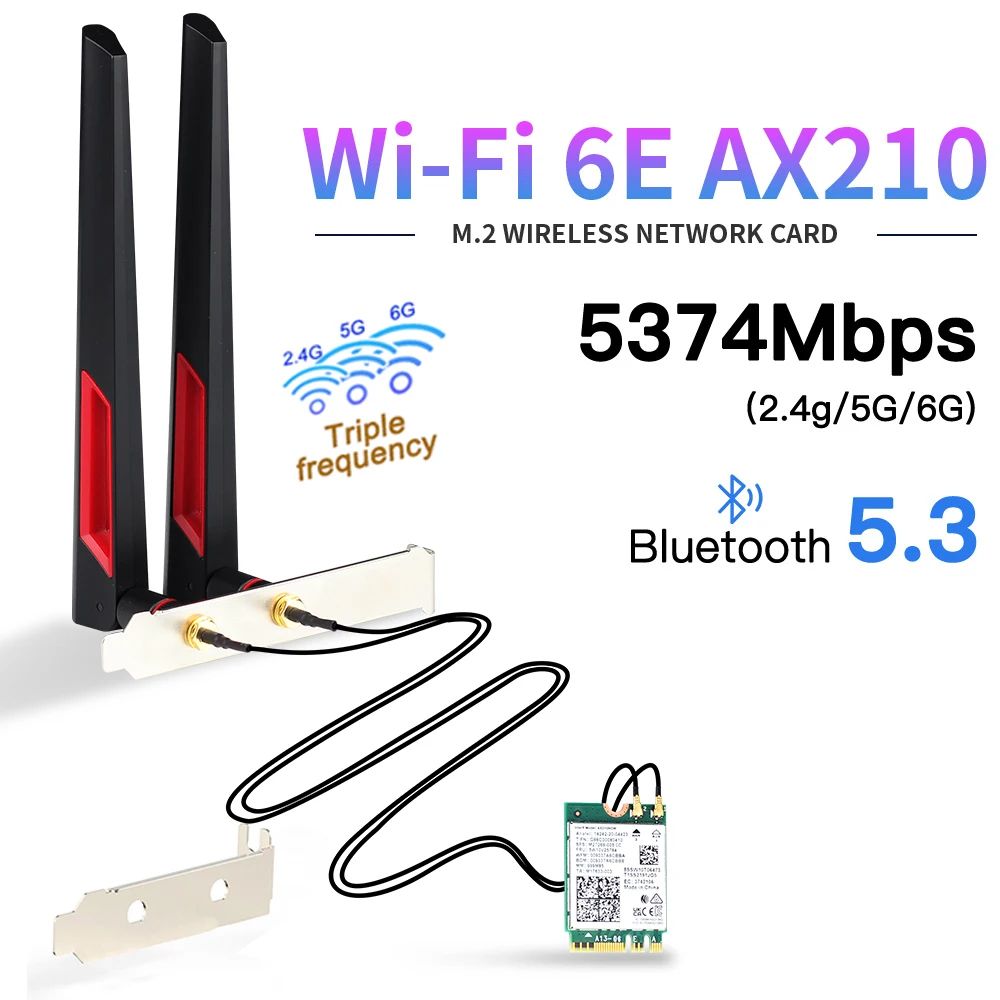 Приемник Wi-Fi NoBrand M.2 802.11n; 802.11ax; 802.11a; 802.11g; 802.11ac, Зеленый;белый
Приемник Wi-Fi NoBrand M.2 802.11n; 802.11ax; 802.11a; 802.11g; 802.11ac, Зеленый;белый