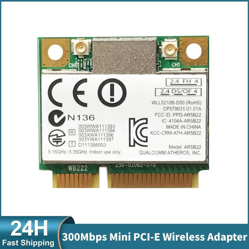 Приемник Wi-Fi NoBrand для ноутбука; для компьютера Mini PCI-e 802.11a; 802.11g; 802.11n, Зеленый;белый
Приемник Wi-Fi NoBrand для ноутбука; для компьютера Mini PCI-e 802.11a; 802.11g; 802.11n, Зеленый;белый
