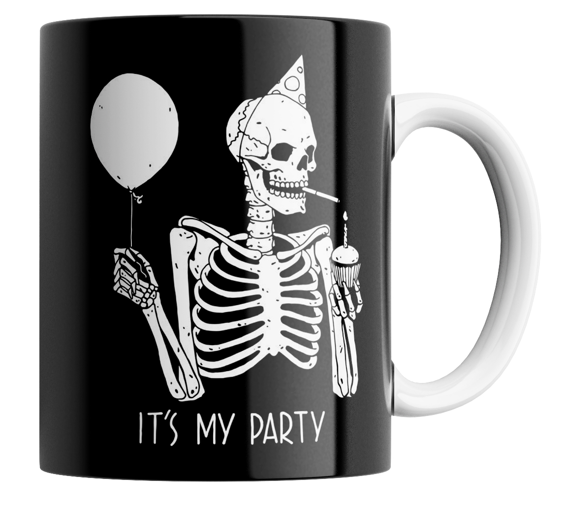 Кружка с приколом скелет it's my party 330 мл, Кружка с принтом "Скелет It's my Party".330 мл
Кружка с приколом скелет it's my party 330 мл, Кружка с принтом "Скелет It's my Party".330 мл