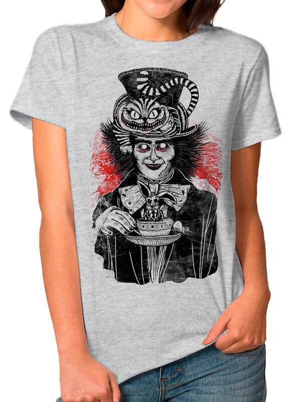 Футболка женская Dream Shirts Алиса в Стране Чудес серая XS, Серый, Алиса в Стране Чудес