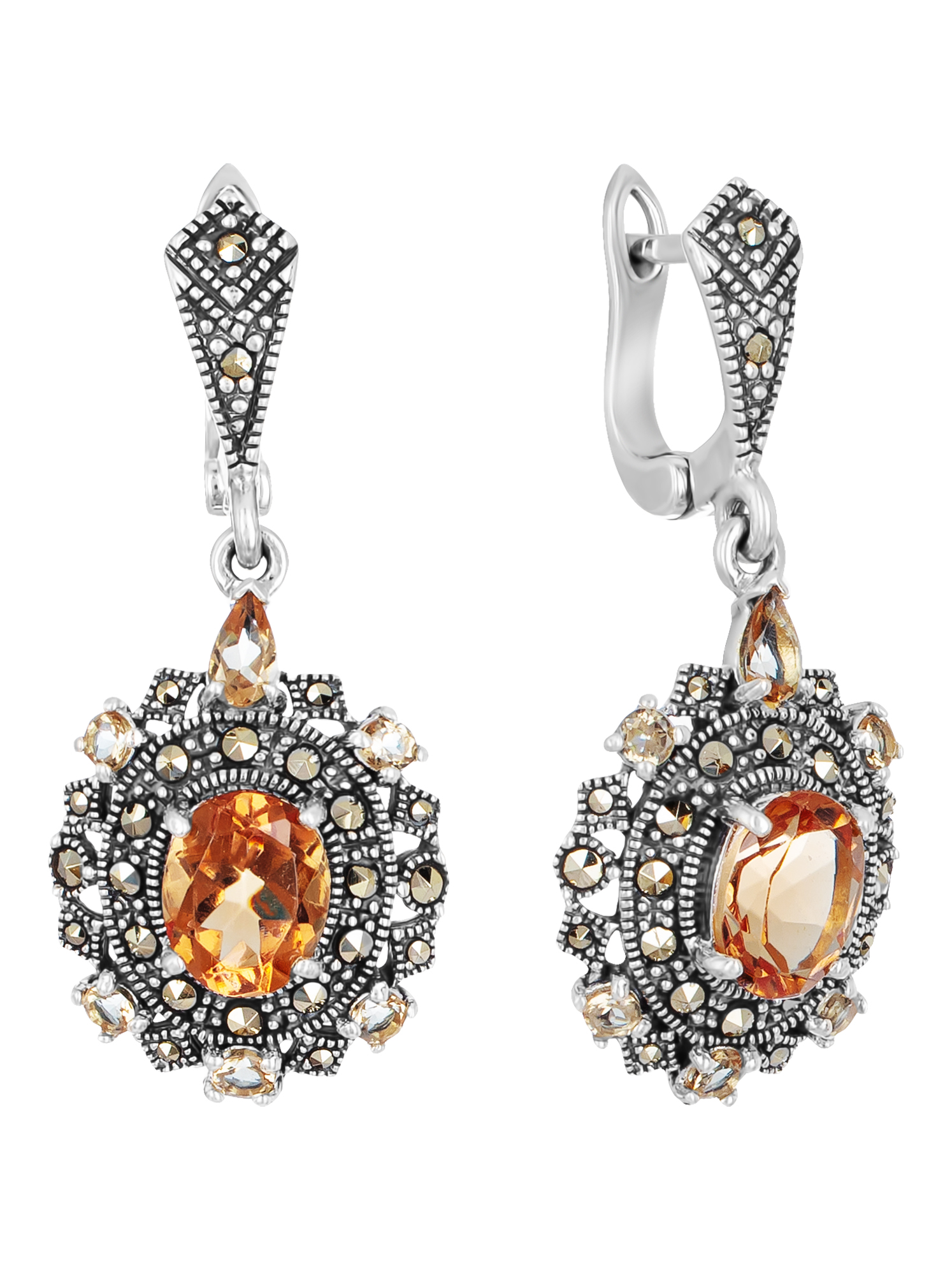 Серьги из серебра с марказитом/султанит искусственным Марказит HE815, HE815_марказит, султанит синт.
Серьги из серебра с марказитом/султанит искусственным Марказит HE815, HE815_марказит, султанит синт.