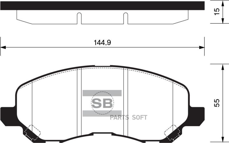 Тормозные колодки Sangsin brake передние для Mitsubishi Lancer 03- Space Runner 00- SP1360, SP1360
Тормозные колодки Sangsin brake передние для Mitsubishi Lancer 03- Space Runner 00- SP1360, SP1360