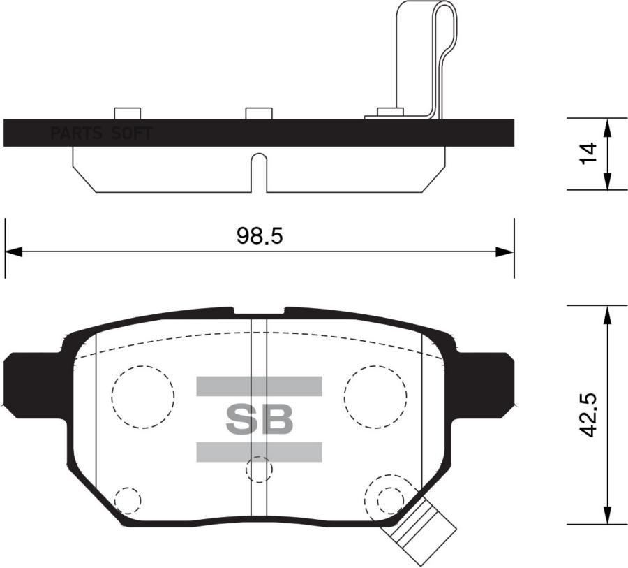 Тормозные колодки Sangsin brake задние дисковые для Toyota Auris 07-, Yaris 06- SP2094, SP2094
Тормозные колодки Sangsin brake задние дисковые для Toyota Auris 07-, Yaris 06- SP2094, SP2094