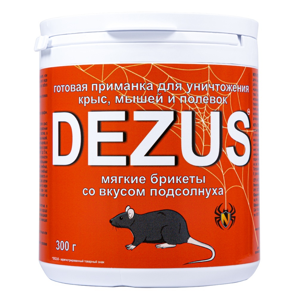 Dezus (Дезус) приманка от грызунов, крыс и мышей (мягкие брикеты) (жареные семечки), 300 г, приманка от грызунов, крыс и мышей
Dezus (Дезус) приманка от грызунов, крыс и мышей (мягкие брикеты) (жареные семечки), 300 г, приманка от грызунов, крыс и мышей
