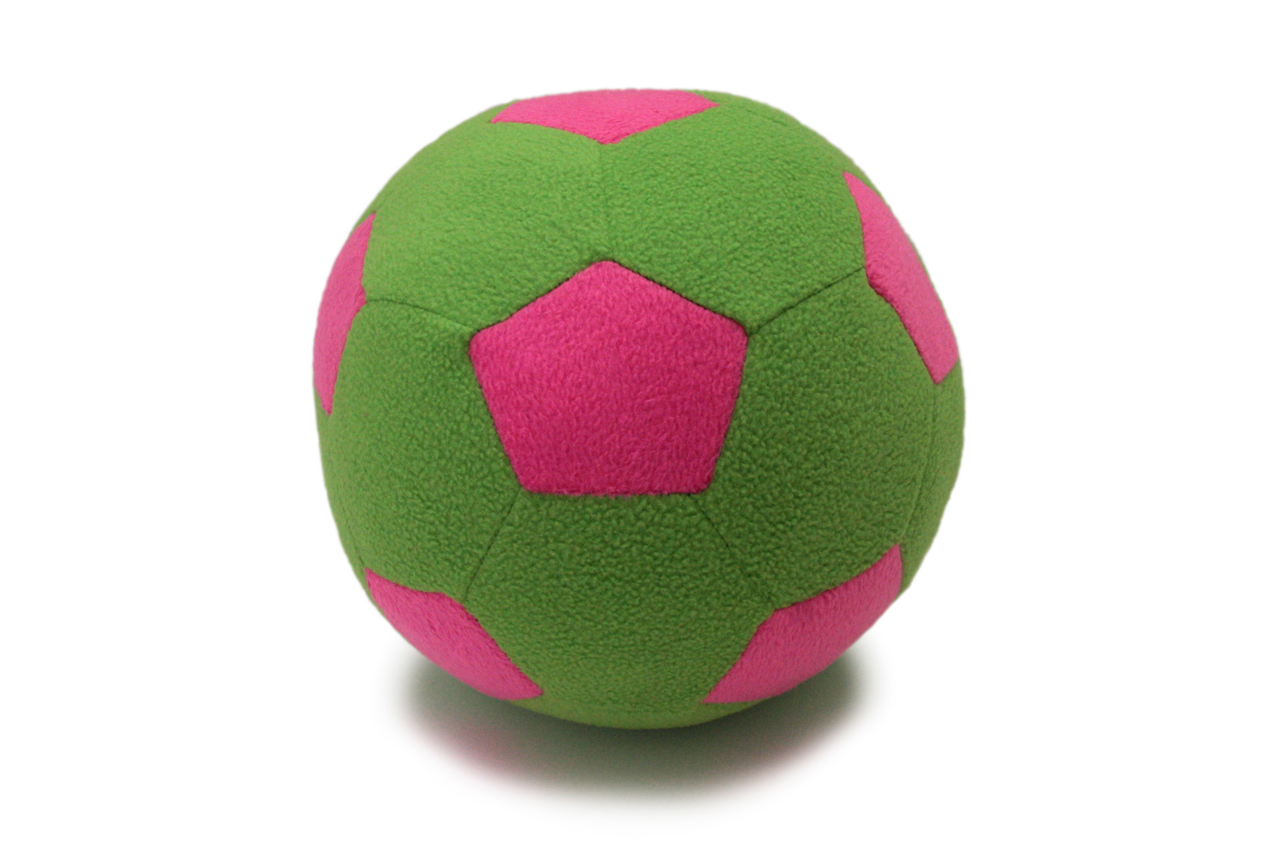 фото Детский мяч magic bear toys f-100/lgp мяч мягкий цвет светло-зеленый, розовый 23 см