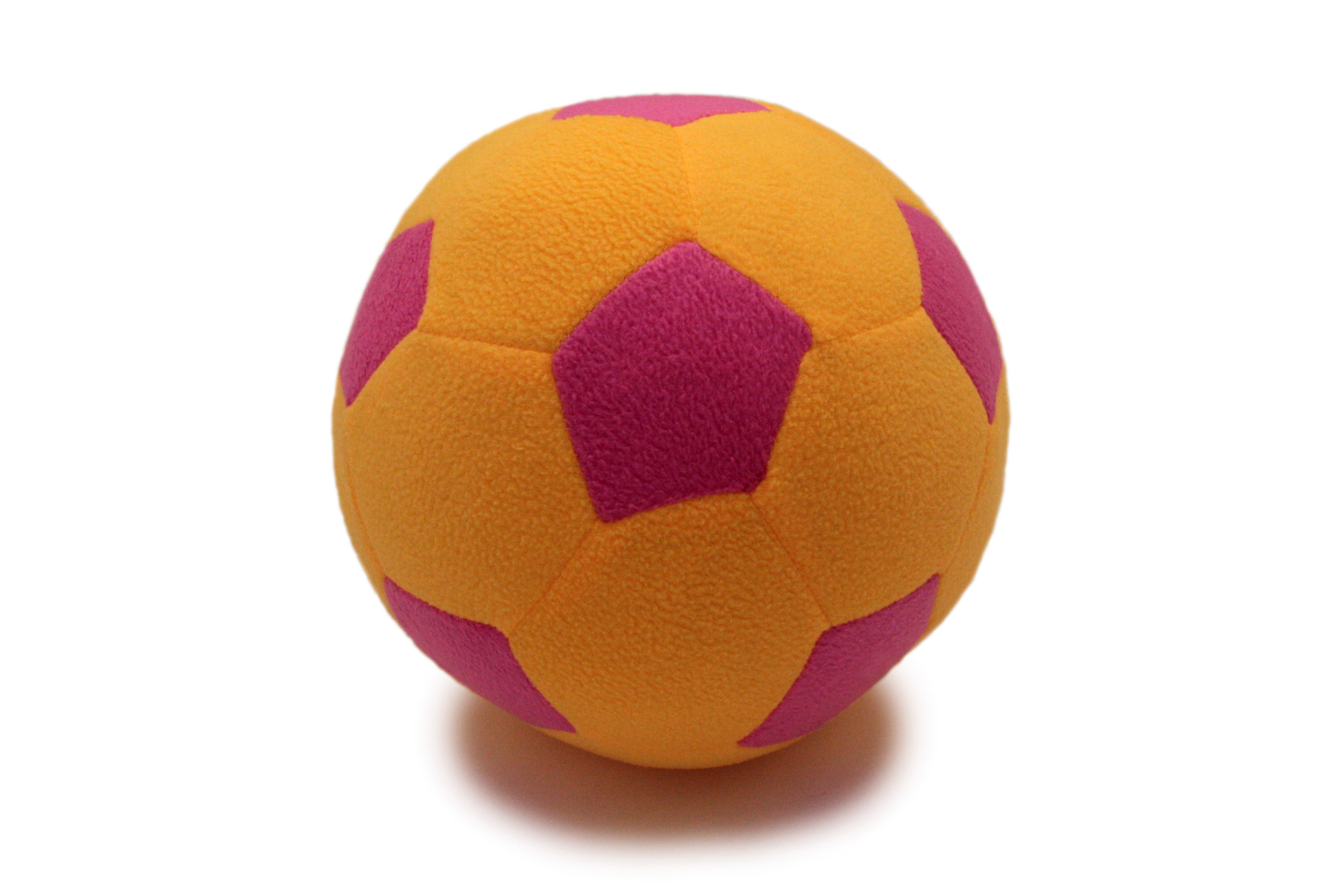 фото Детский мяч magic bear toys f-100/yp мяч мягкий цвет желто-розовый 23 см