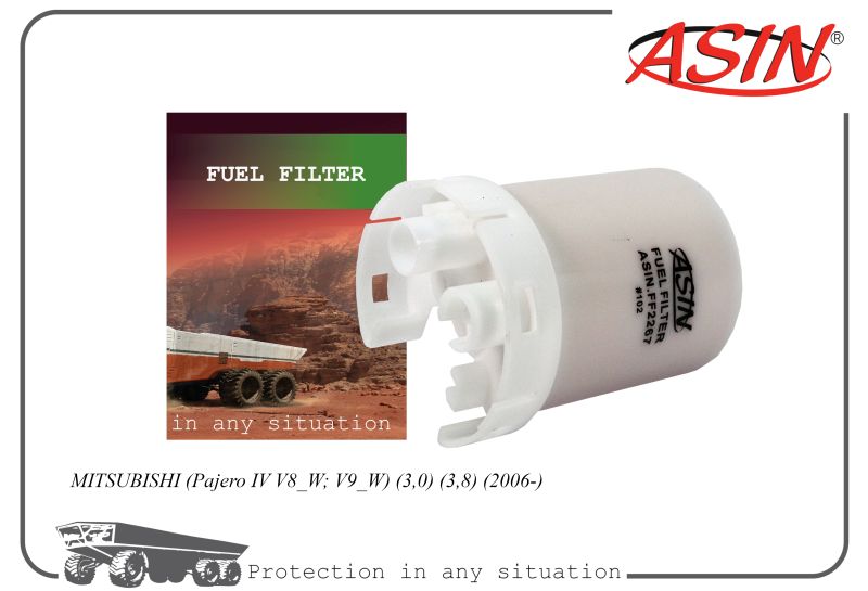 Фильтр топливный MR529135 ASIN.FF2267 дляMITSUBISHI Pajero IV V8_W; V9_W 3,0 3,8 2006-
Фильтр топливный MR529135 ASIN.FF2267 дляMITSUBISHI Pajero IV V8_W; V9_W 3,0 3,8 2006-