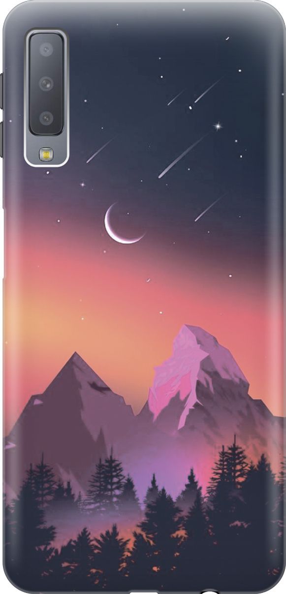 Чехол на Samsung Galaxy A7 (2018) с принтом "Горы и звездопад", Оранжевый;черный, 7194
Чехол на Samsung Galaxy A7 (2018) с принтом "Горы и звездопад", Оранжевый;черный, 7194