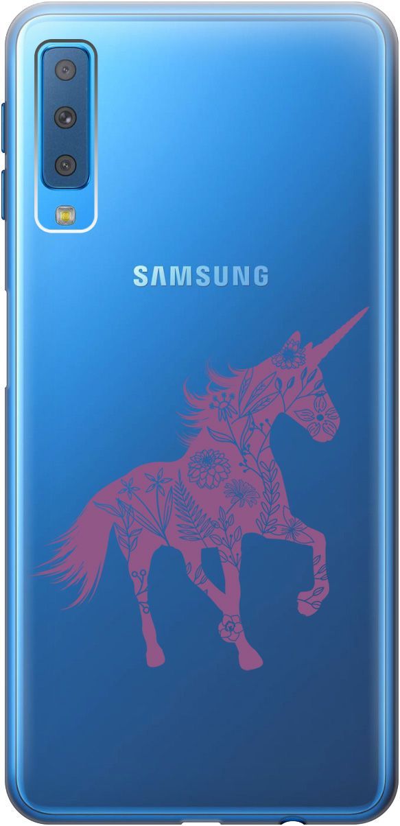 Чехол на Samsung Galaxy A7 (2018) с принтом "Floral Unicorn" прозрачный, Прозрачный;фиолетовый, 5396
Чехол на Samsung Galaxy A7 (2018) с принтом "Floral Unicorn" прозрачный, Прозрачный;фиолетовый, 5396