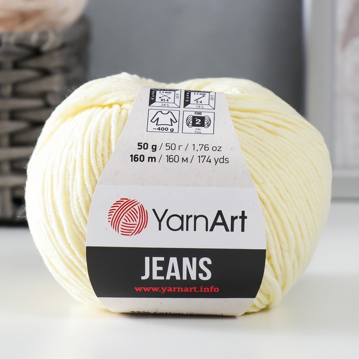 Пряжа "Jeans" 55% хлопок, 45% акрил 160м/50гр (86 лимон), Желтый, Пряжа для вязания "Jeans"
Пряжа "Jeans" 55% хлопок, 45% акрил 160м/50гр (86 лимон), Желтый, Пряжа для вязания "Jeans"